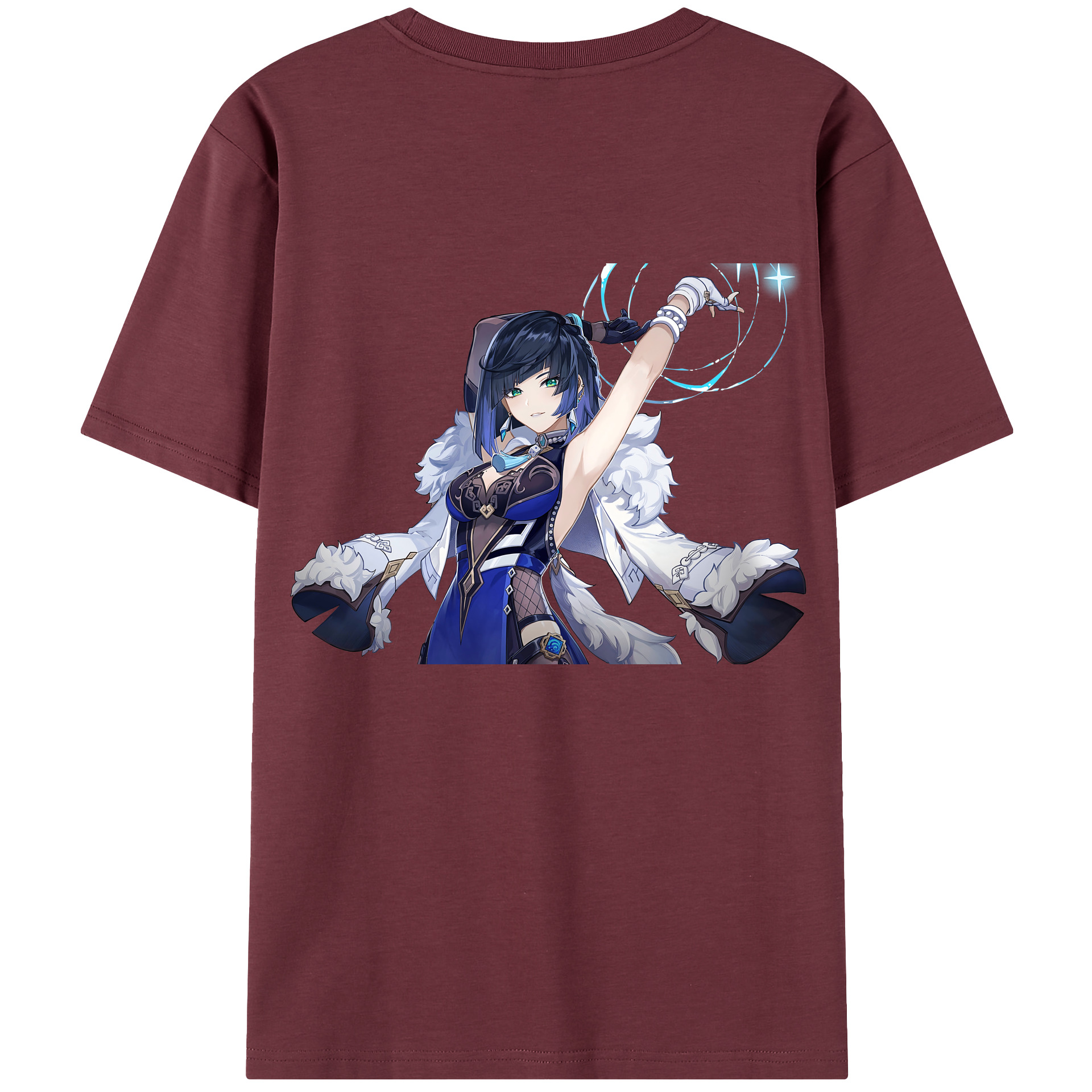 げんし神 夜兰 やらん genshin Yaran 綿100％半袖Tシャツ（背面プリント）